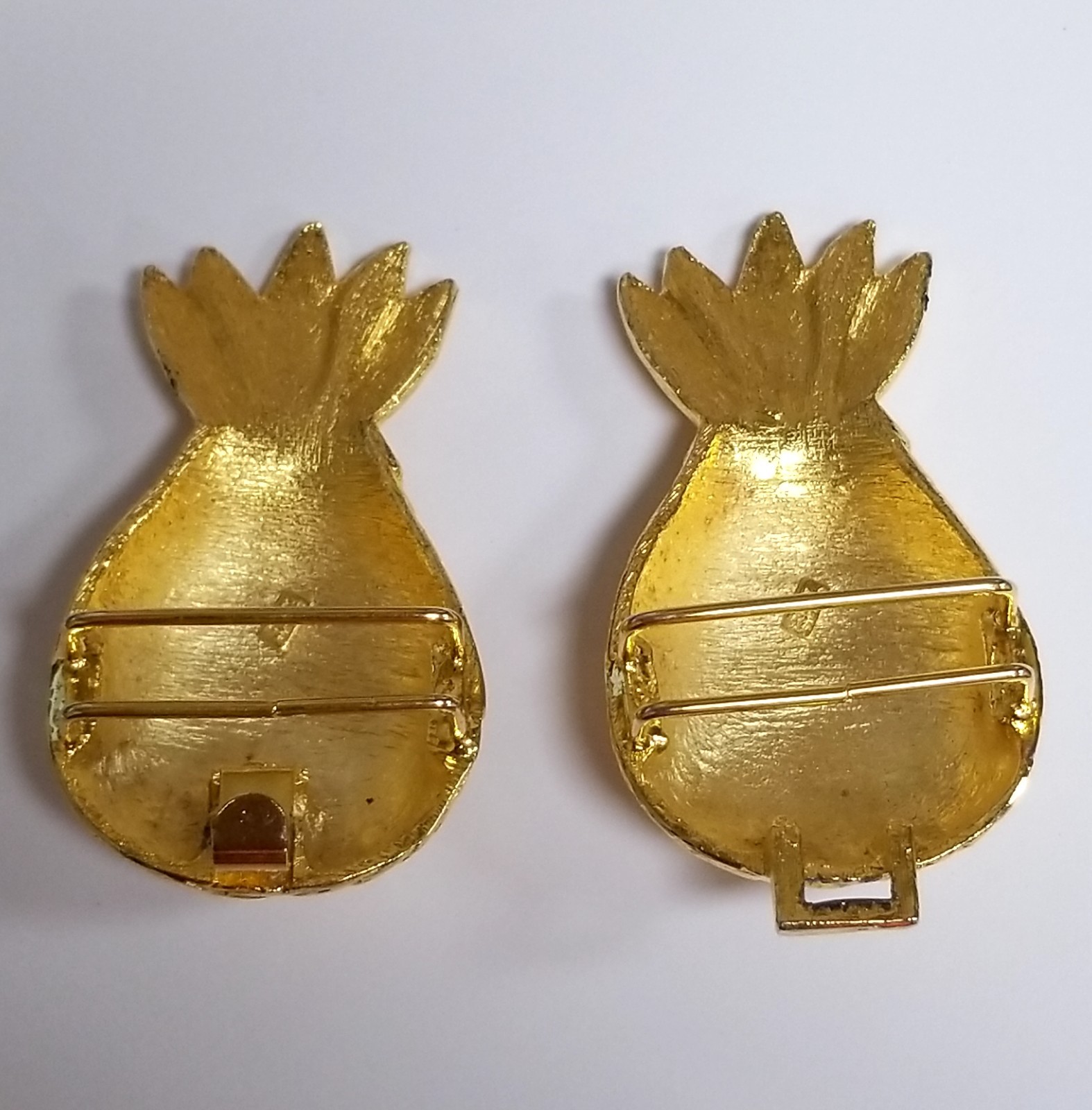 Vintage Dotty Smith 1980&rsquo;s Pineapple Gold Tone Belt Buckle
