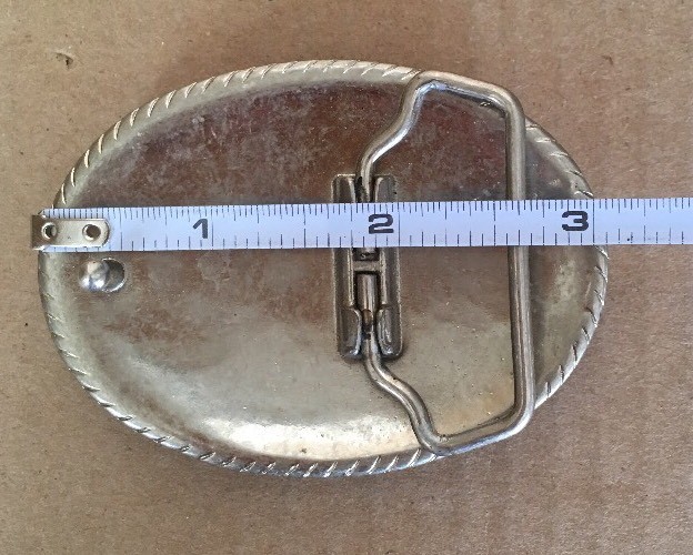 Belt Buckle Shell Stone Gem Pieces Vintage