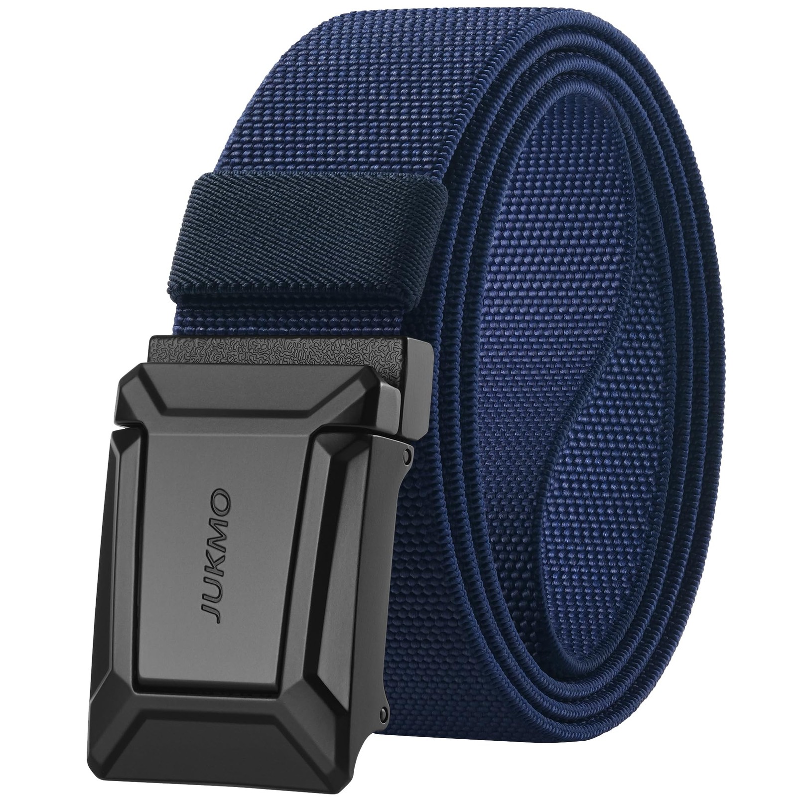 JUKMO Men&rsquo;s Stretch Tactical Belt, Large-for Waist 42&Prime;-46&Prime; (Length 53), Blue