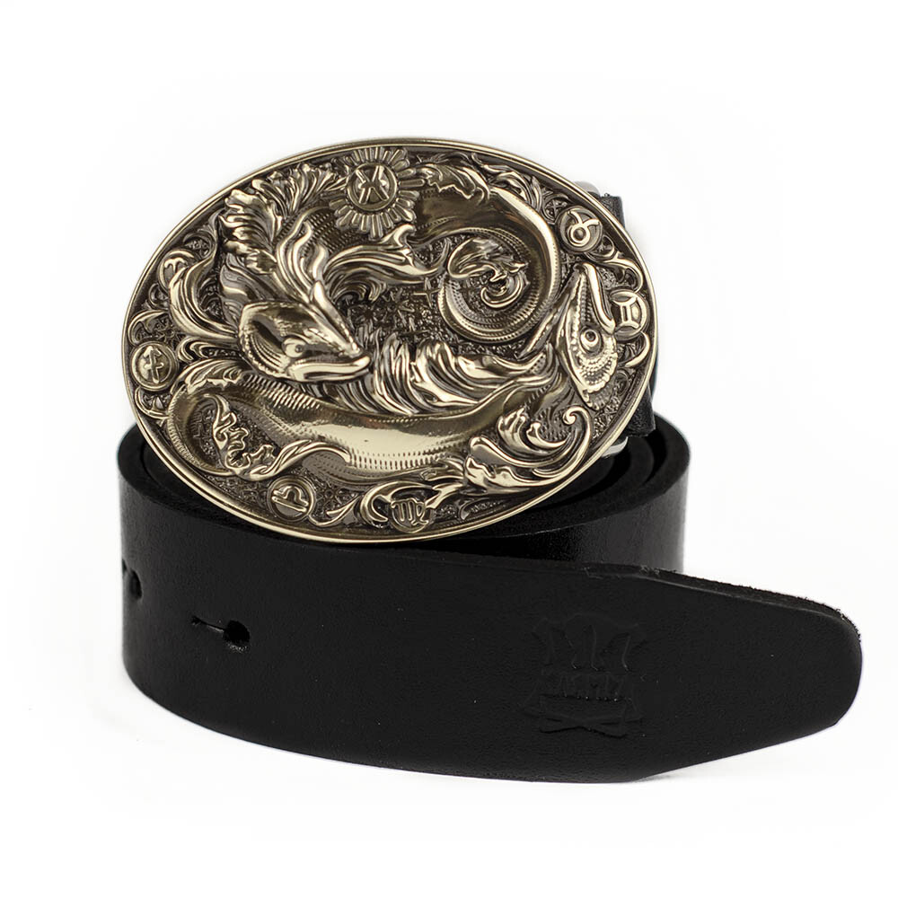 Pisces german silver belt buckle, Horoscope Astrological Zodiac Sign belt buckle