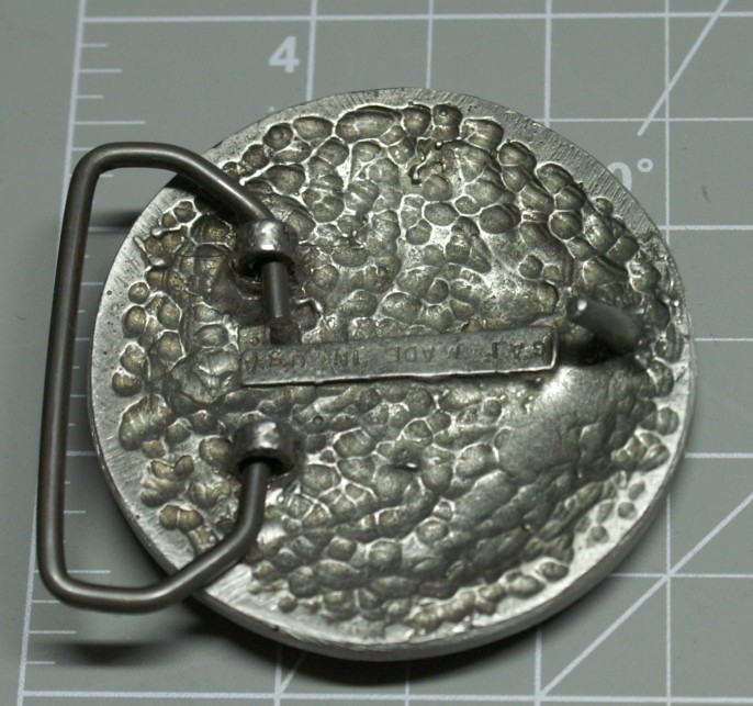 1996 Fur Rondy Rendezvous Belt Buckle Pewter Grizzly Bears Brand New A70