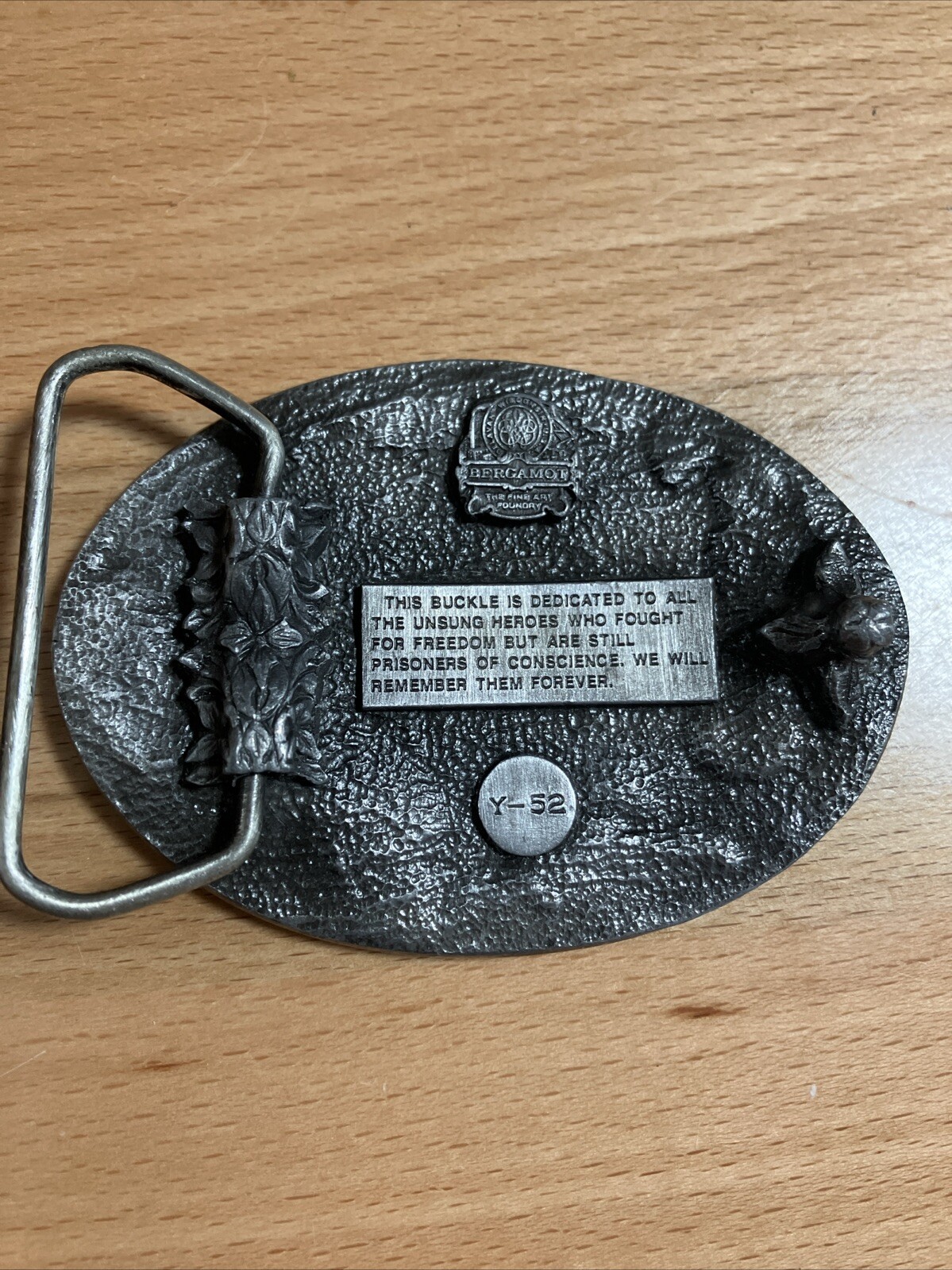 Bergamot Vietnam Veteran Belt Buckle. Vintage Y-52.