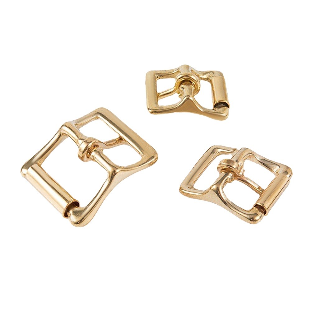 1Pc Solid Brass Buckle 3 Size for Belts Purses,Cinches Bags Leather Craft DIY