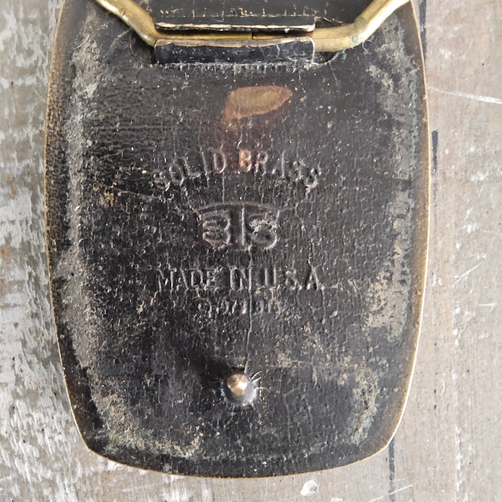 BTS Solid Brass Moose Belt Buckle Vintage Western Hunting USA Rustic Ranch