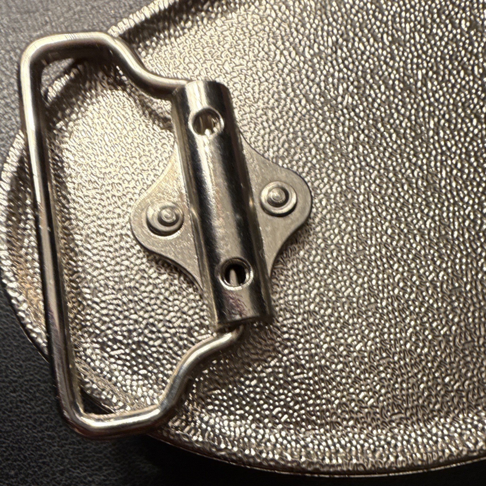 Men&rsquo;s Western Oval Metal Belt Buckle Floral Scroll Silver/Gold Tone Fits 1.5&Prime;