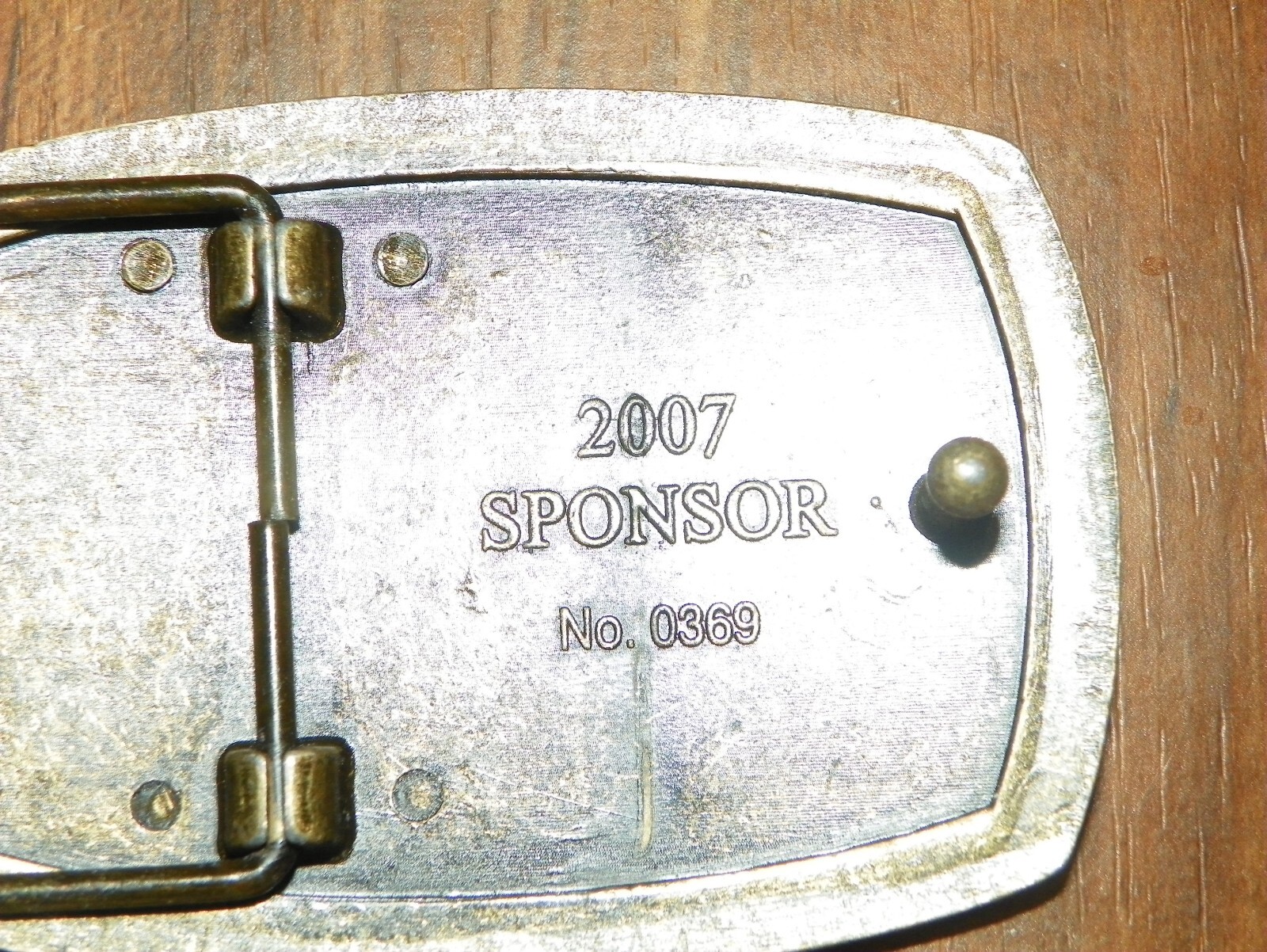 2007 Brass Belt Buckle – THE AMERICAN VETERANS DIABLED FOR LIFE MEMORIAL