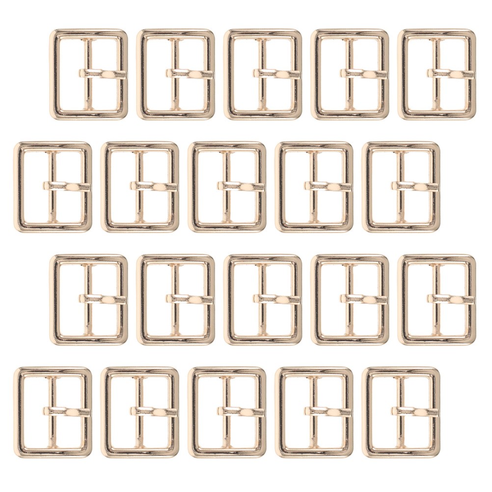 20 Pcs Prong Belt Buckle Center Bar Buckles for Shoes Handmade Bags
