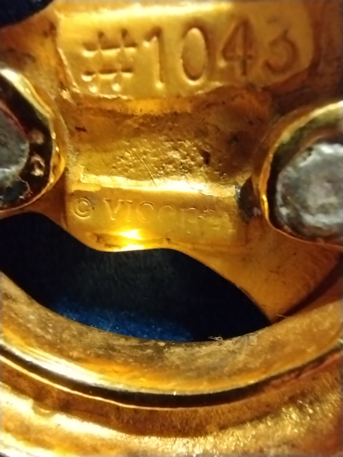 Vintage Rare Vicenza Gold-tone Horse Head Horseshoe Belt Buckle 3.5&Prime; Wide