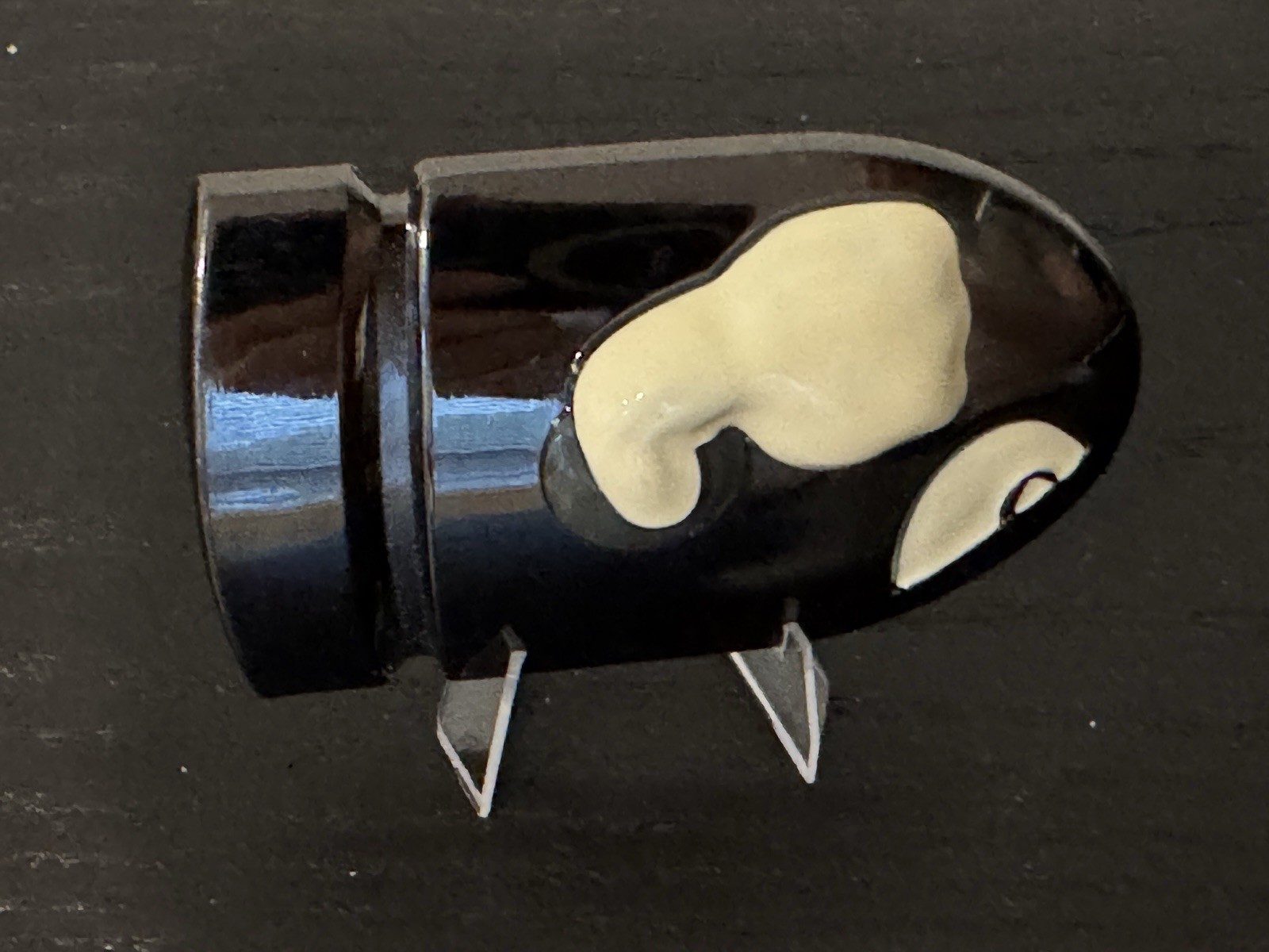 Nintendo Super Mario Bros 3.5” Chrome Metal Bullet Bill Belt Buckle Scratches