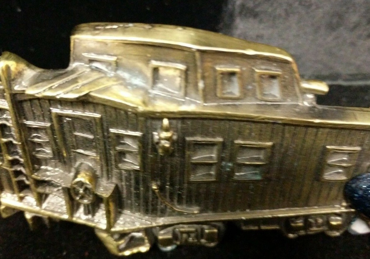 Vintage 1979 Belt Buckle Great American Buckle Co Train Car Signed Limited #
