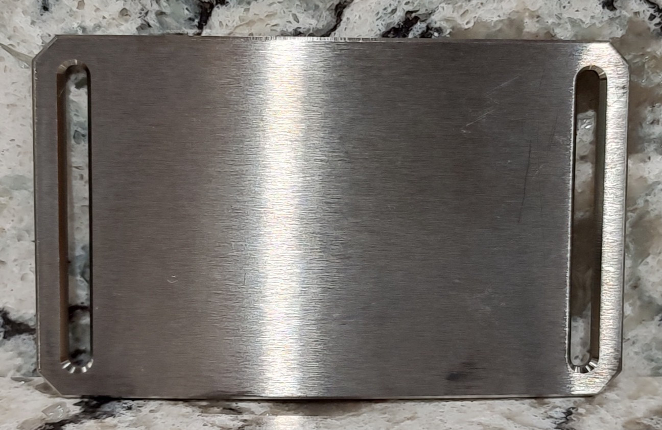 GRIP6 BELT BUCKLE – TITANIUM – CLASIC in NATURAL – 1.5 INCH WIDE – WOMEN and MEN