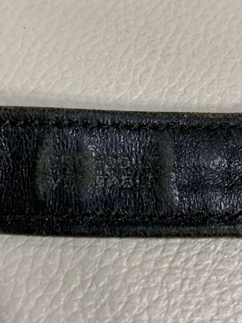 Louis Vuitton Crocodile Belt Black Vintage Luxury Rare