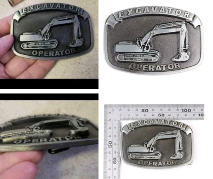 Excavator Operator Belt Buckle More Trades Also Plumber Mechanic Carpenter