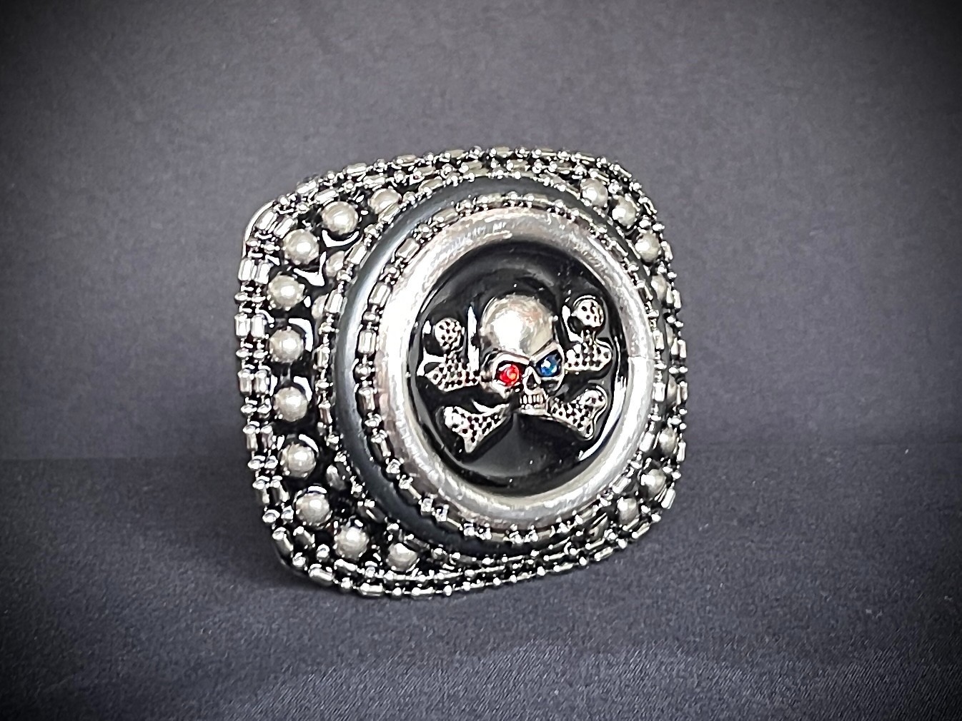 “This Mortal Coil” Skull Belt Buckle OOAK Gothic Artifact Darren McNeese