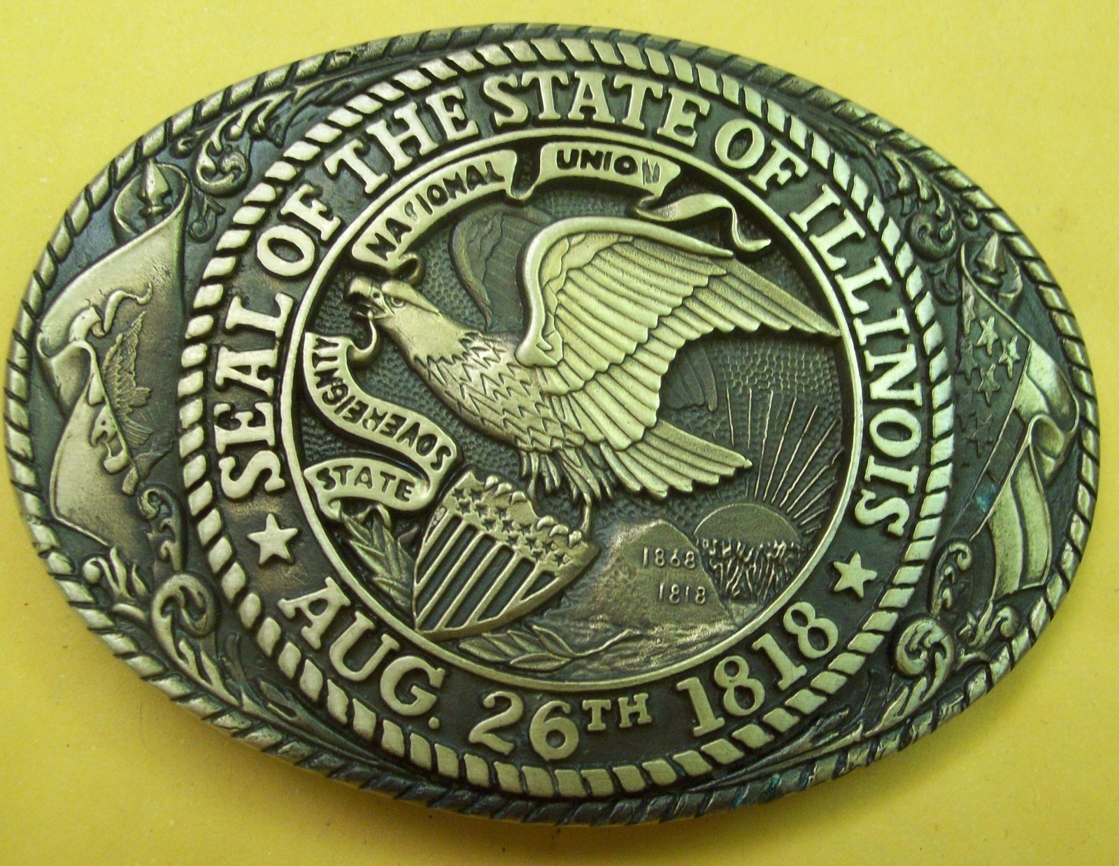 TONY LAMA GREAT STATE SEAL OF ILLINOIS FIRST EDITION NEW [Z]