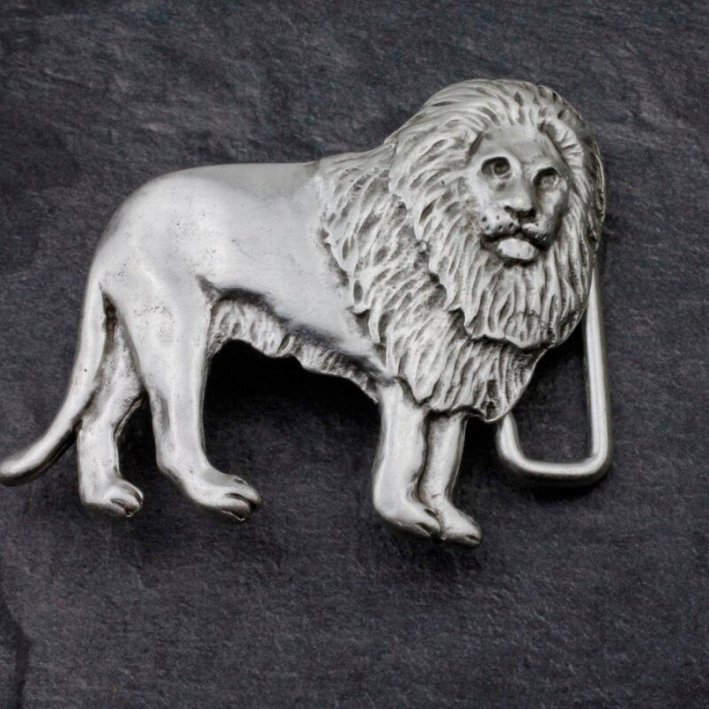 Lion Belt Buckle Solid – Powerful Statement Design for Striking Look