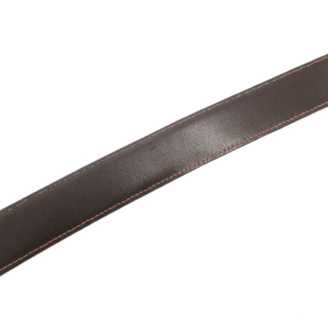 Gucci Leather Belt Gg Mark Buckle Gold Color Black