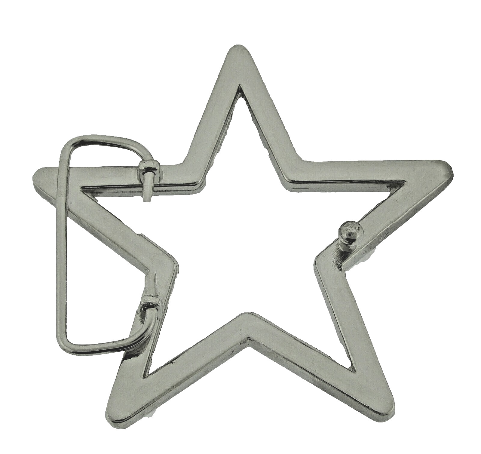 New Men Big Silver Metal Star Belt Buckle Rhinestone Blinged Style Cowgirl Rodel