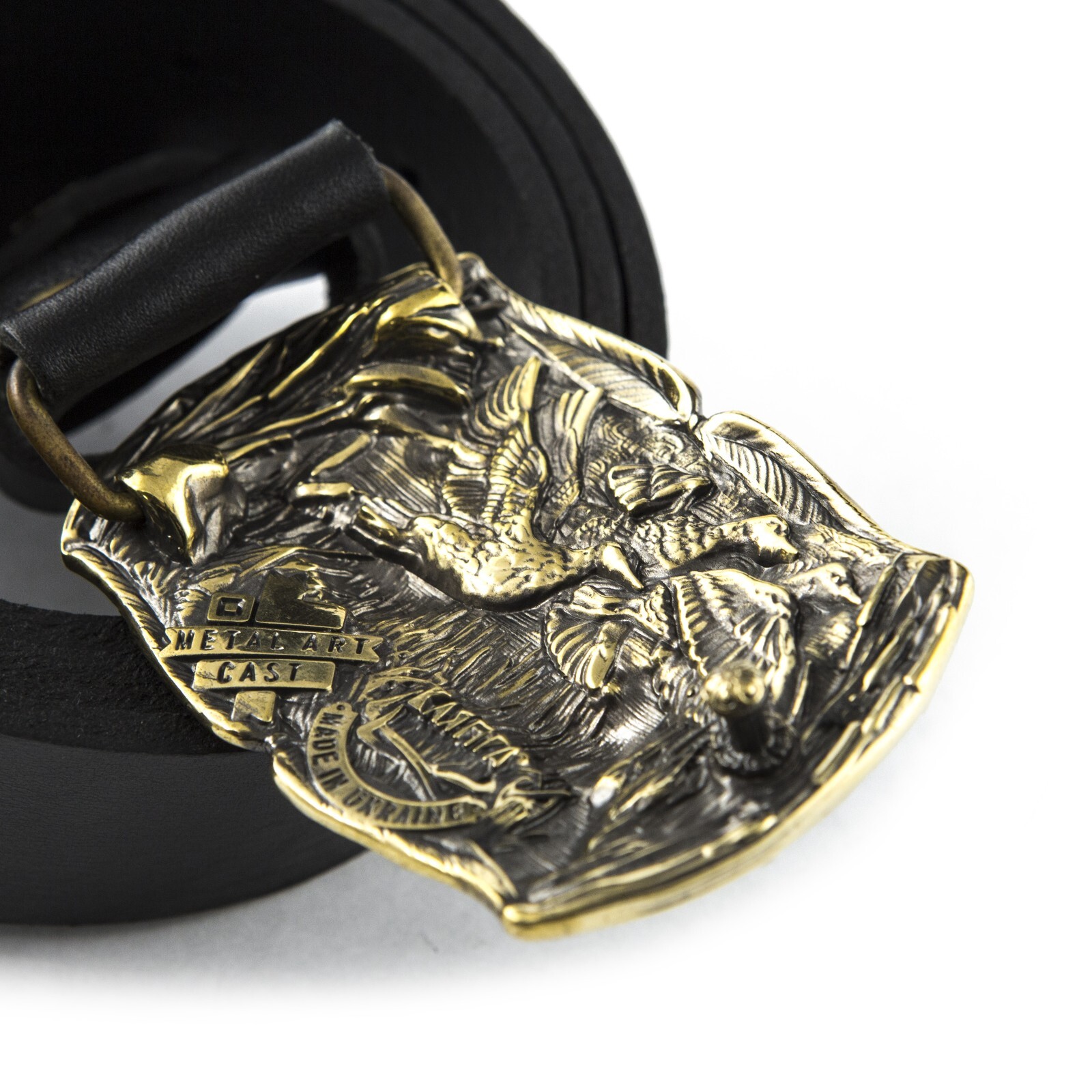 Belt buckle « Duck hunting », Trophy belt buckle, Hunter belt buckle