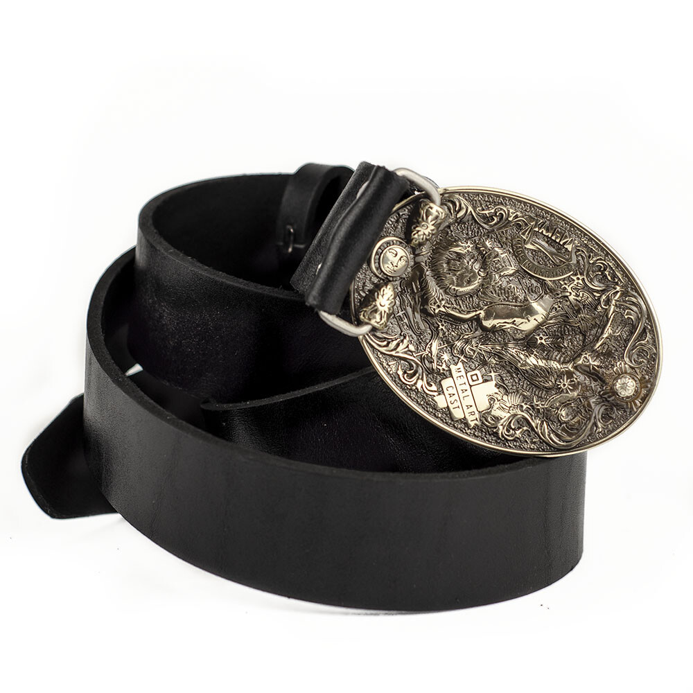 Pisces german silver belt buckle, Horoscope Astrological Zodiac Sign belt buckle