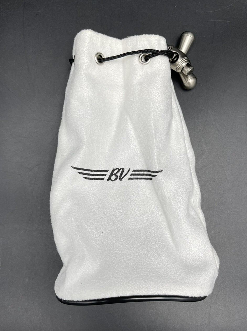 Bob Vokey BV Initials Wings Stealth Belt Buckle Rare Collectible Metal w/ Pouch