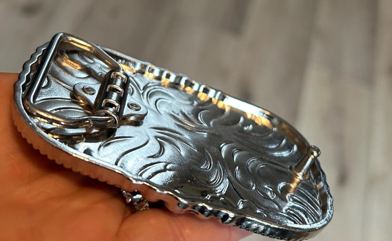 Heart and Roses Belt Buckle Valentines Western Mexican Sacred Sagrada Art