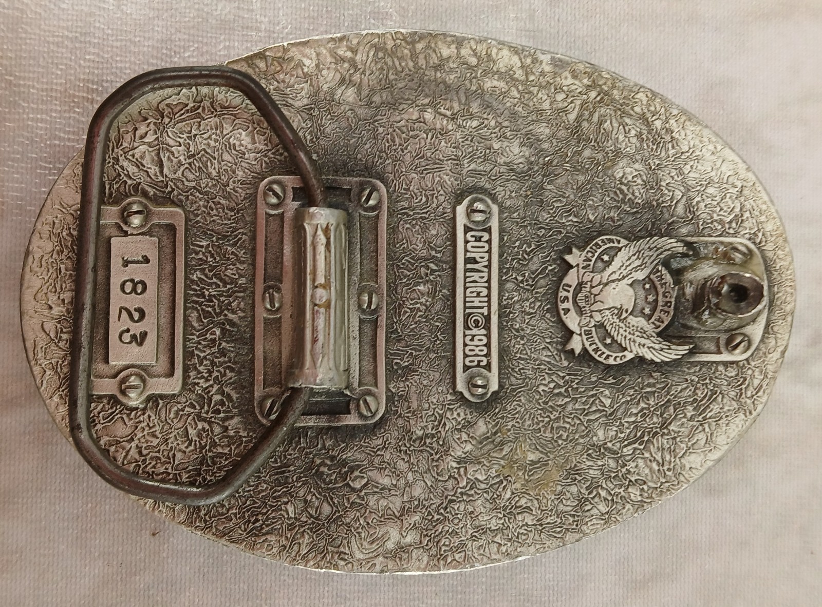 1986 The Great American Buckle Co United States of America Eagle Belt Buckle