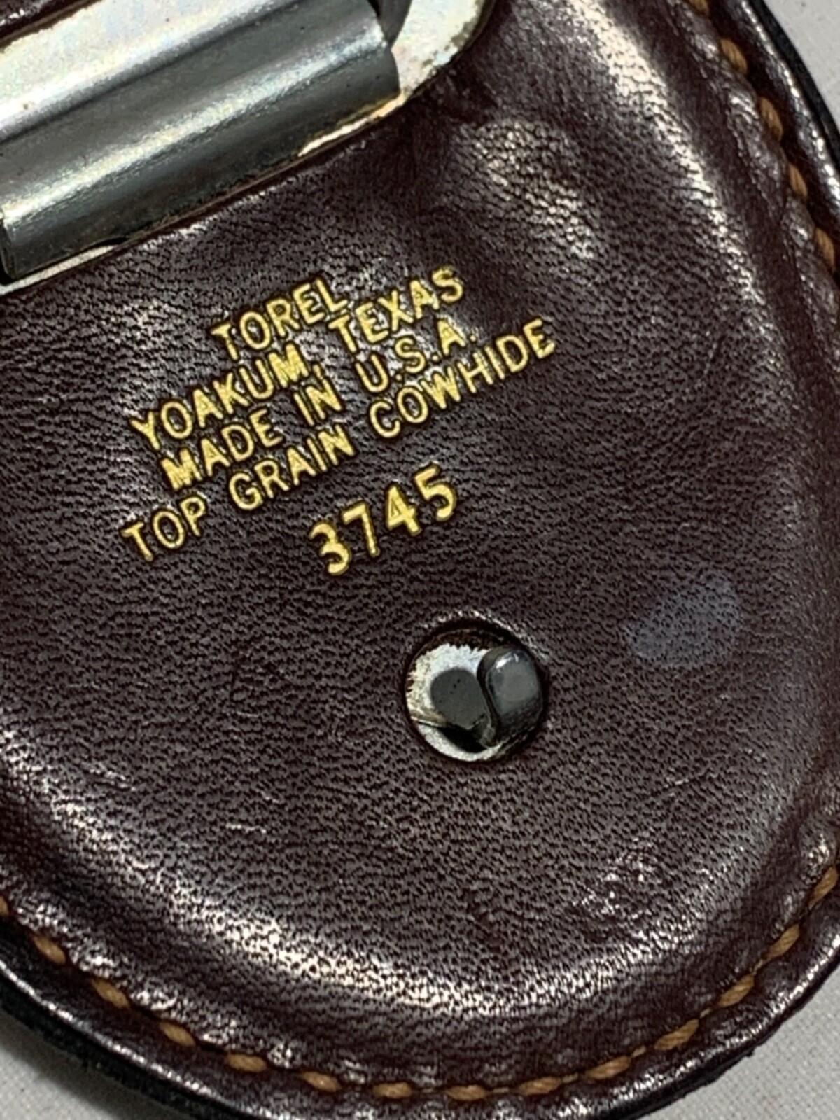Torel Leather Ram Mountain Goat Belt Buckle Oblong