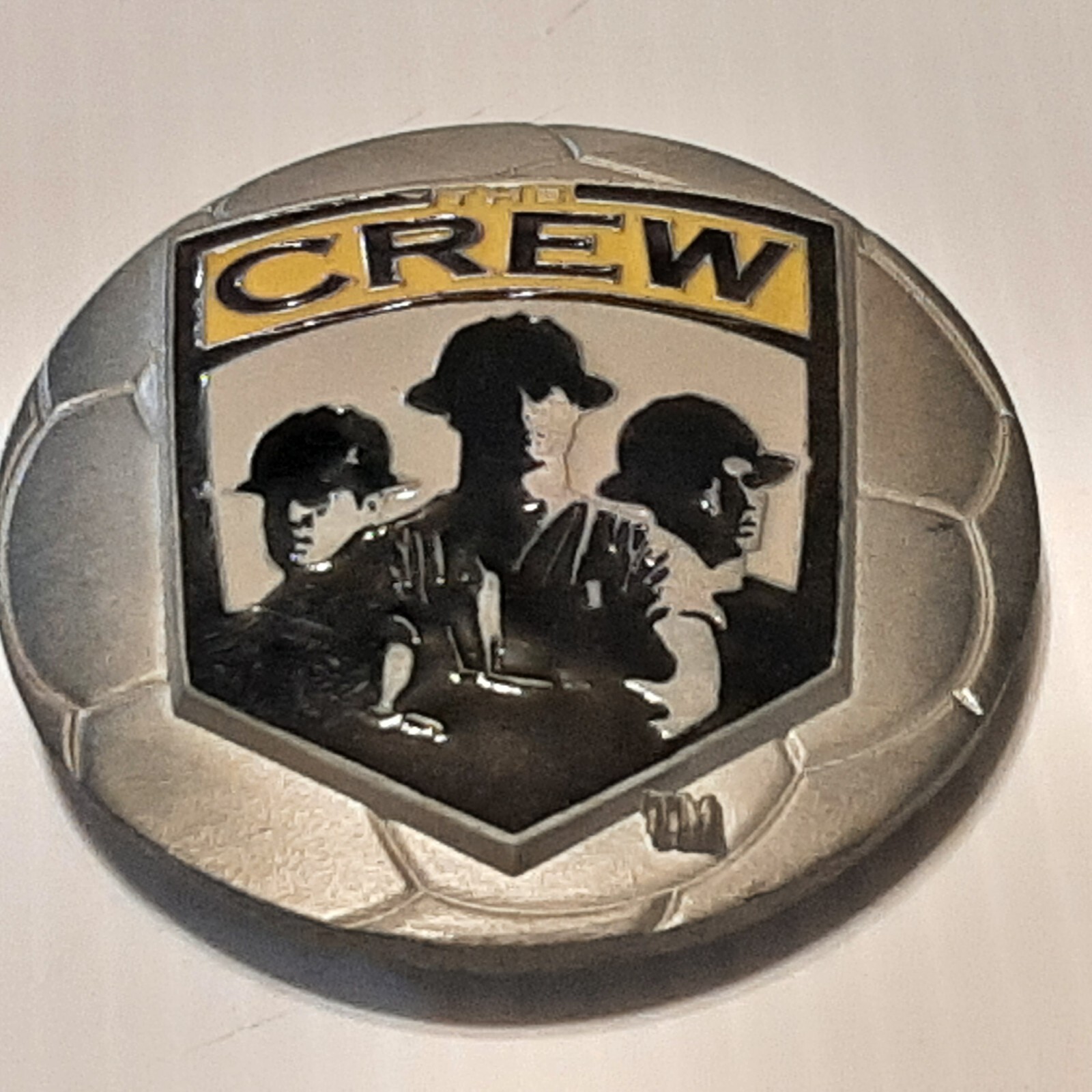 SILVER PEWTER MLS SOCCER COLUMBUS THE CREW Metal Belt Buckle