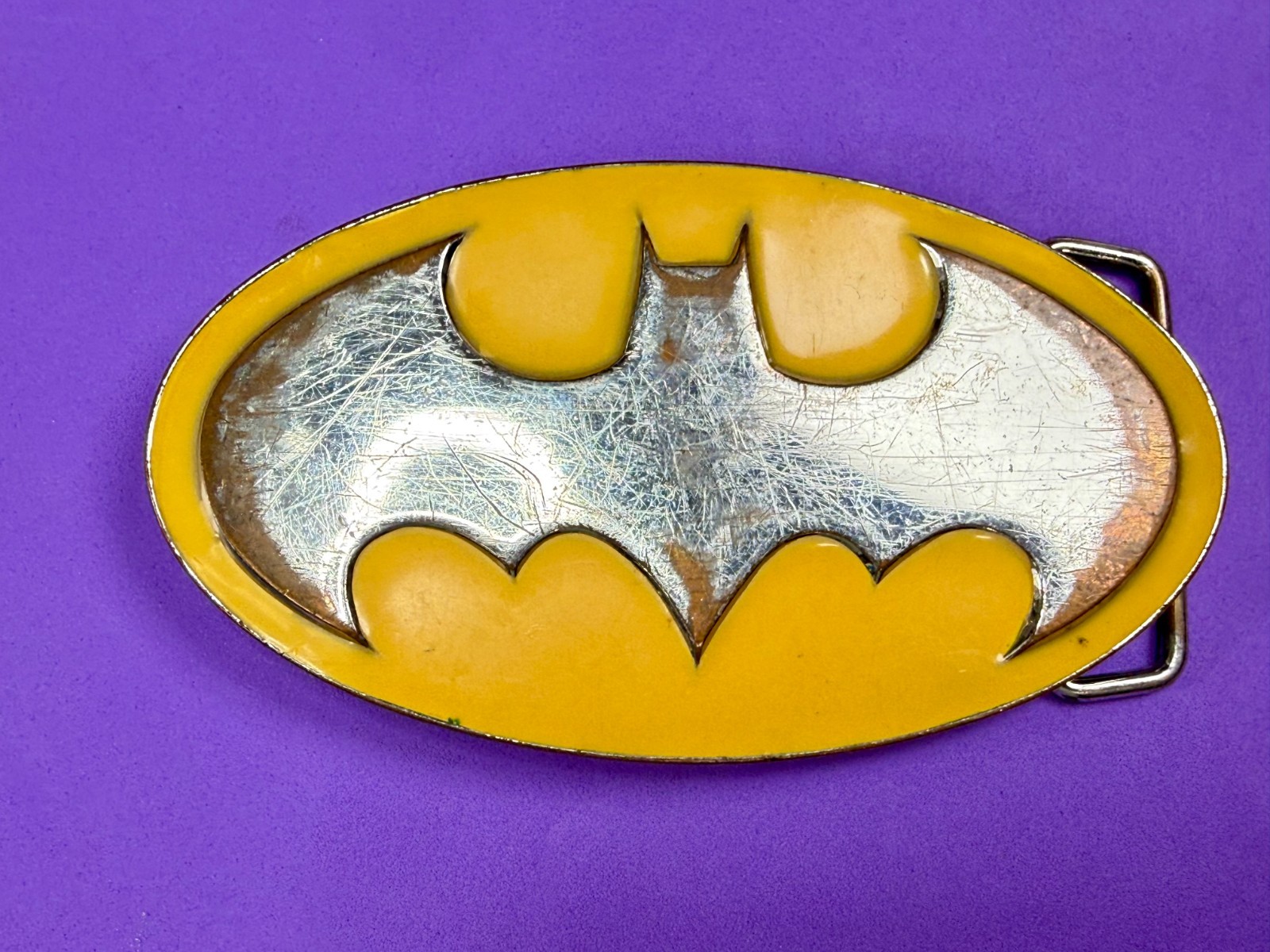 Used Batman Dc Comics Superhero S11 Belt Buckle To Restore / Re-Paint