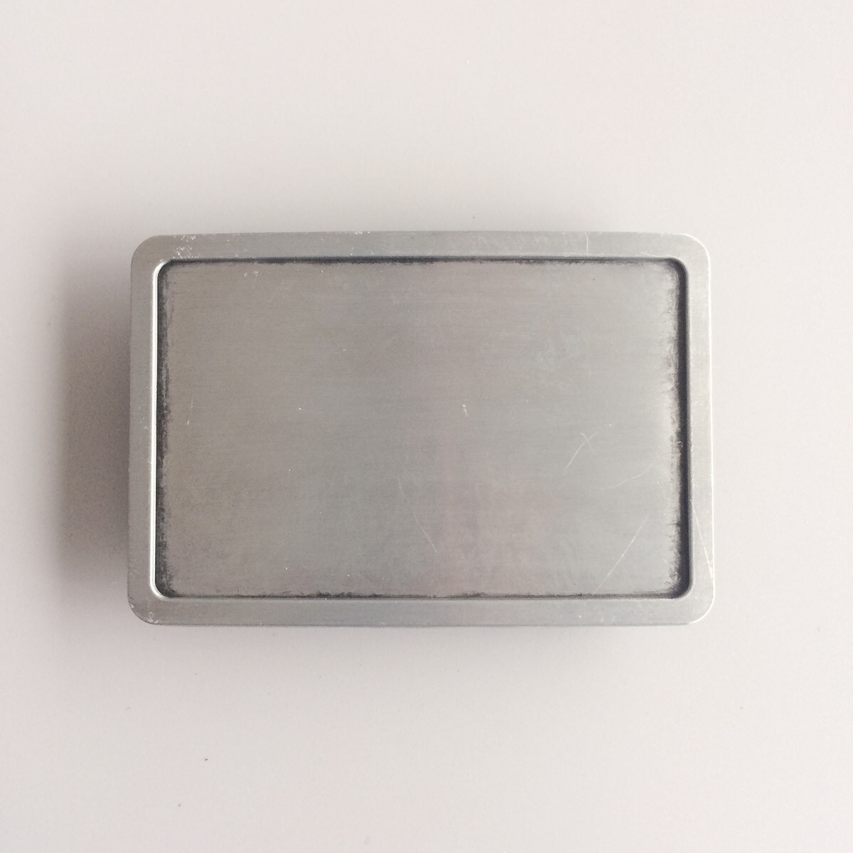 Antique Brushed Silver Rectangle Blank Belt Buckle for Engraving also US Stock