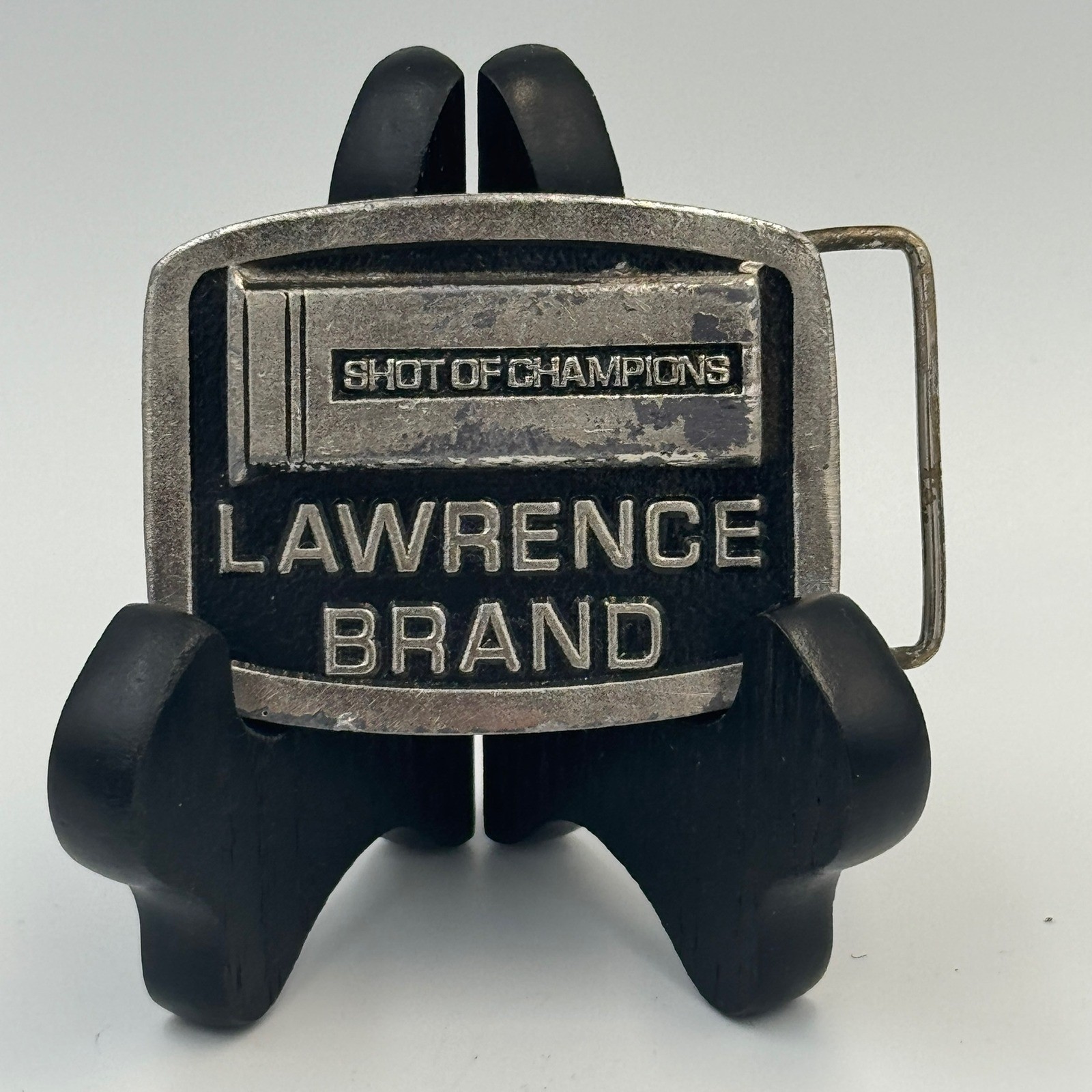 Vintage Lawrence Brand Shot of Champions Shotgun Shell Belt Buckle