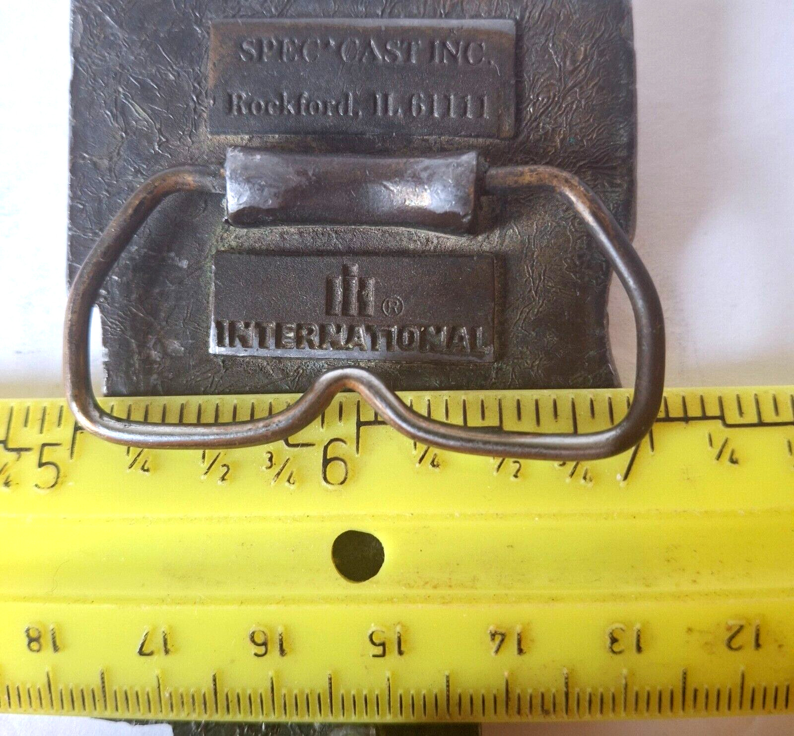 Vintage International Harvester 5288 The New #1 Tractor Belt Buckle Spec Cast