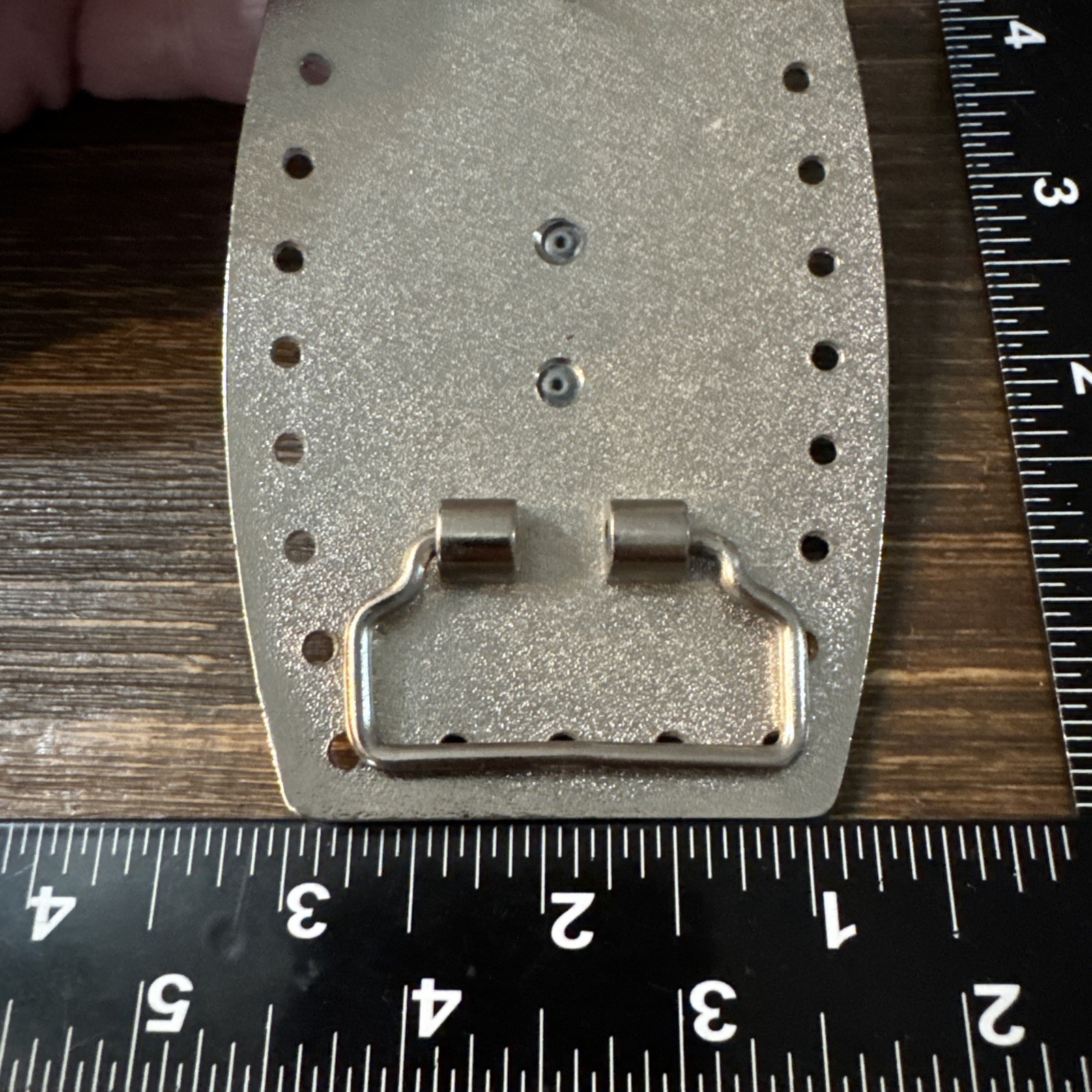 Longhorn Steer Silver Tone Belt Buckle Unbranded 2.75 X 4.25 Inches Use Wear