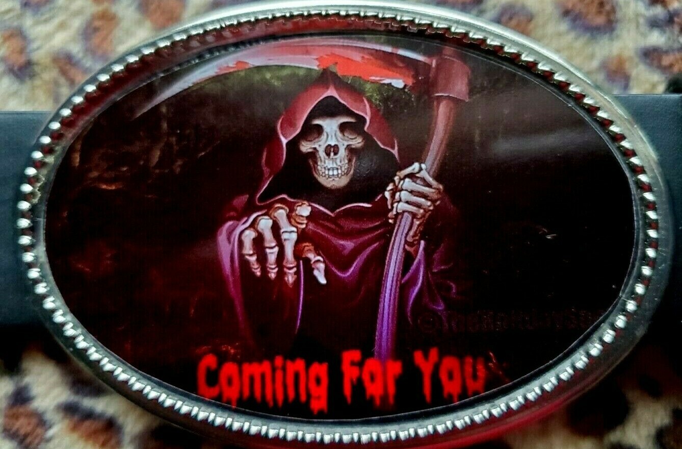 Grim Reaper – Scary HALOWEEN epoxy buckle