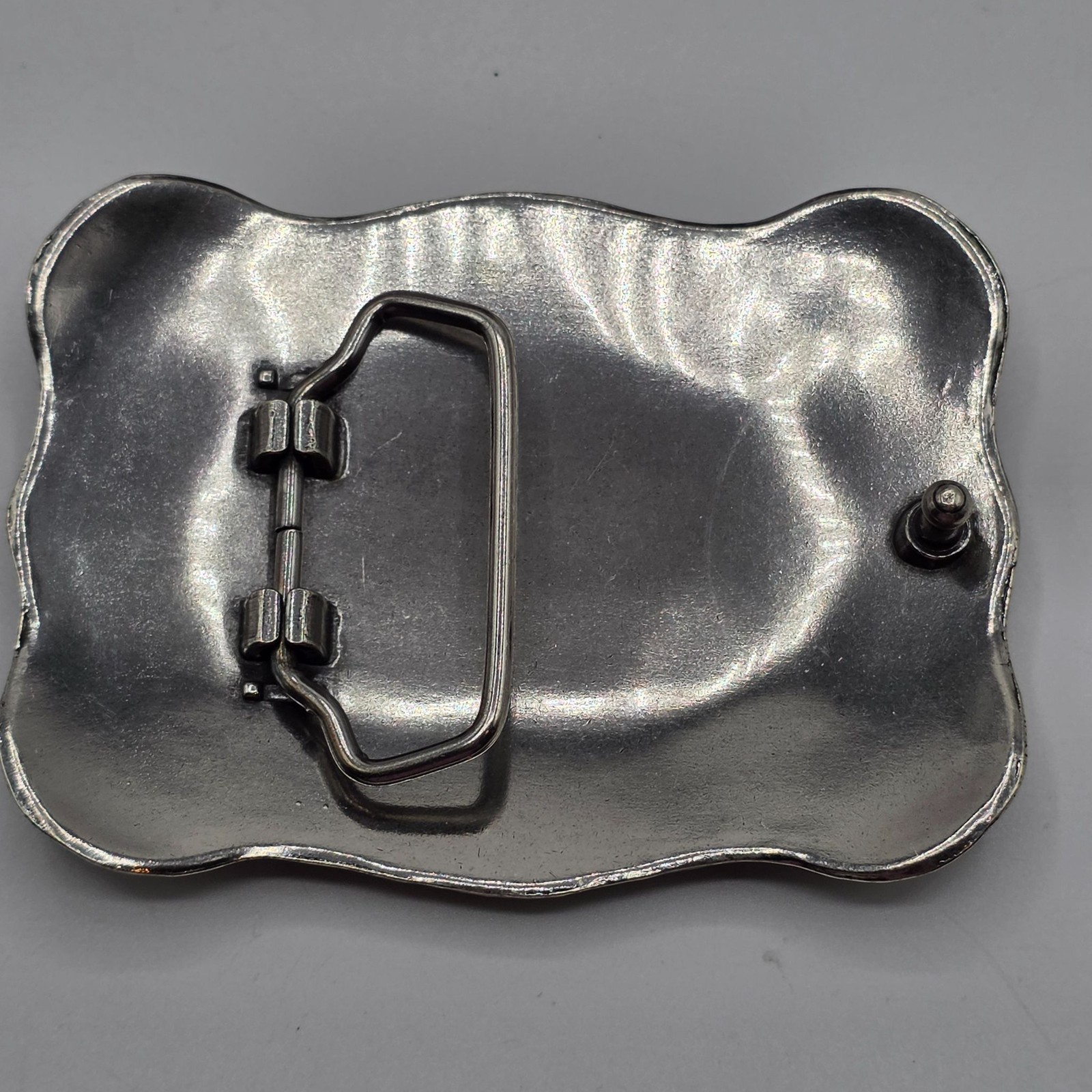 ARIAT Western Filigree Belt Buckle Silver Tone Rodeo Style Men&rsquo;s Cowboy Engraved