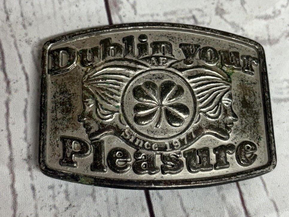 Vintage Original American Eagle Belt Buckle Dublin Your Pleasure Since 1977