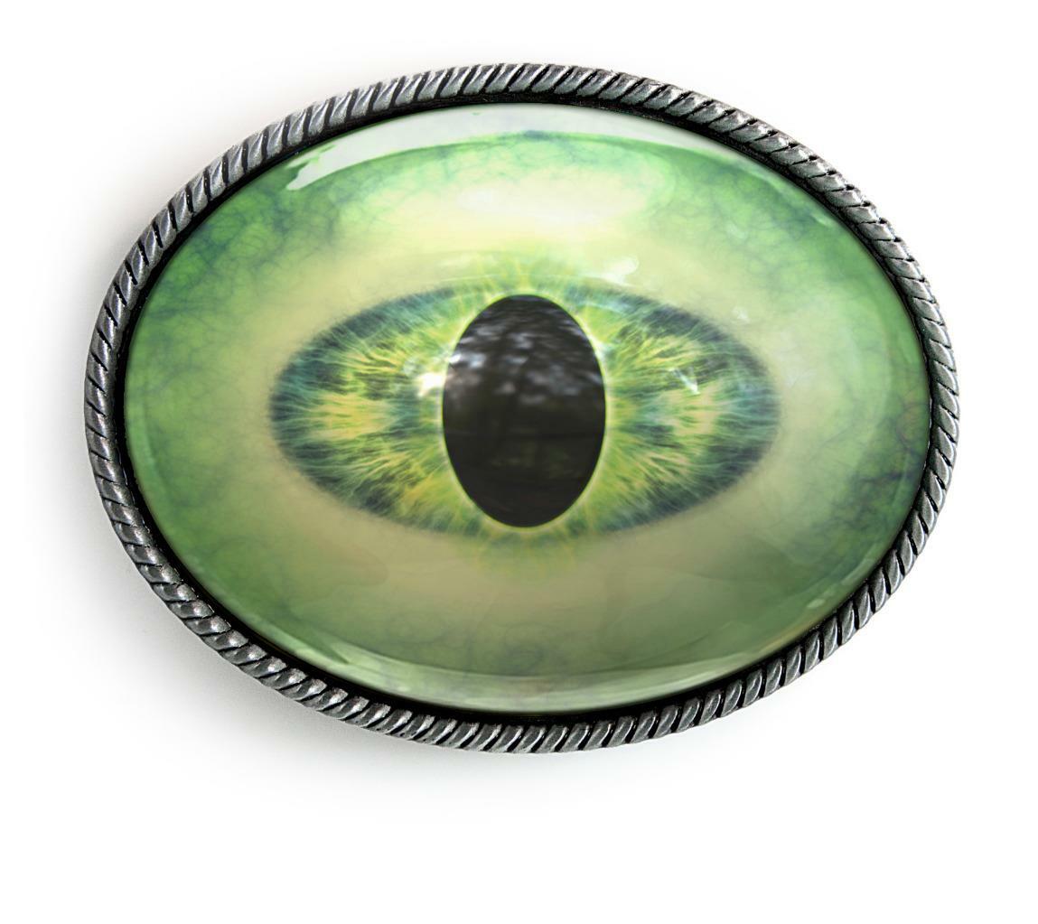 Alien Eye Sci-fi Reptile Monster Men Women Handmade Belt Buckle