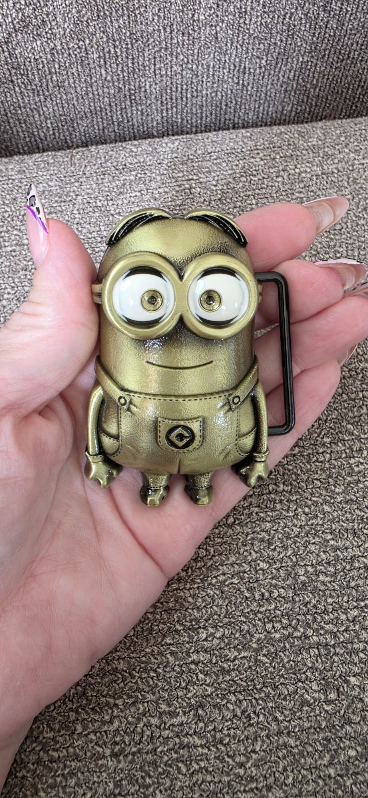 Despicable Me Minions Gold Belt Buckle Unisex Novelty Gift