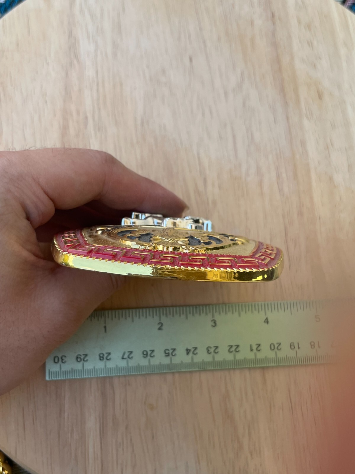 Western Buckle Gold Silver Red Horse Head Buckle Cowboy 2 » Hebillas Vaqueras
