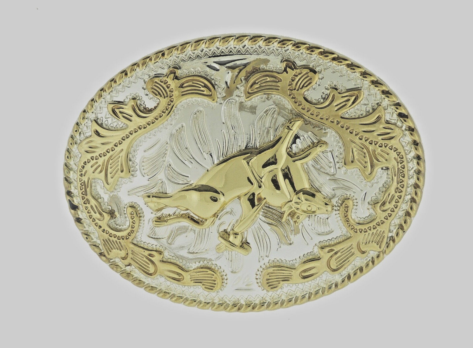 Rodeo Belt Buckle Gold Silver Metal Cowgirl Cowboy Men Women Vintage Texas State