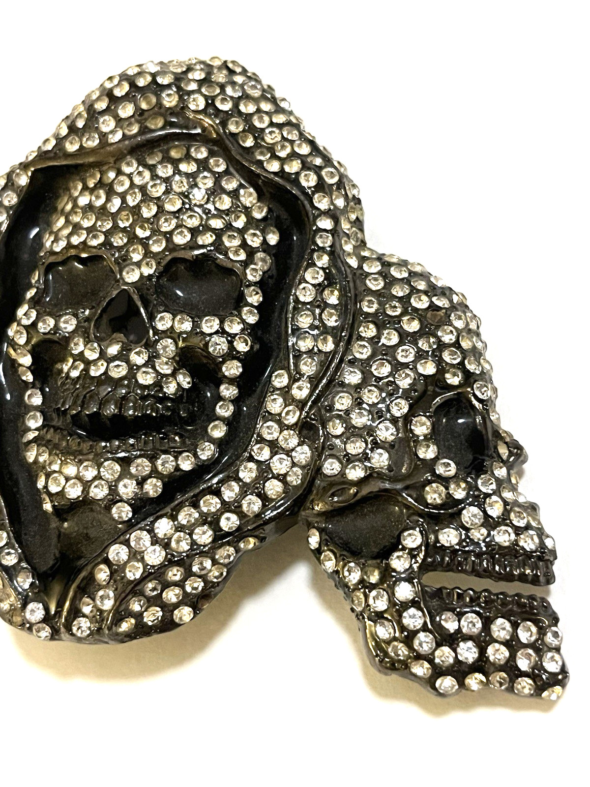RT Signed Skull Rhinestones Pirate Costume Party Buckle Men&rsquo;s Fashion