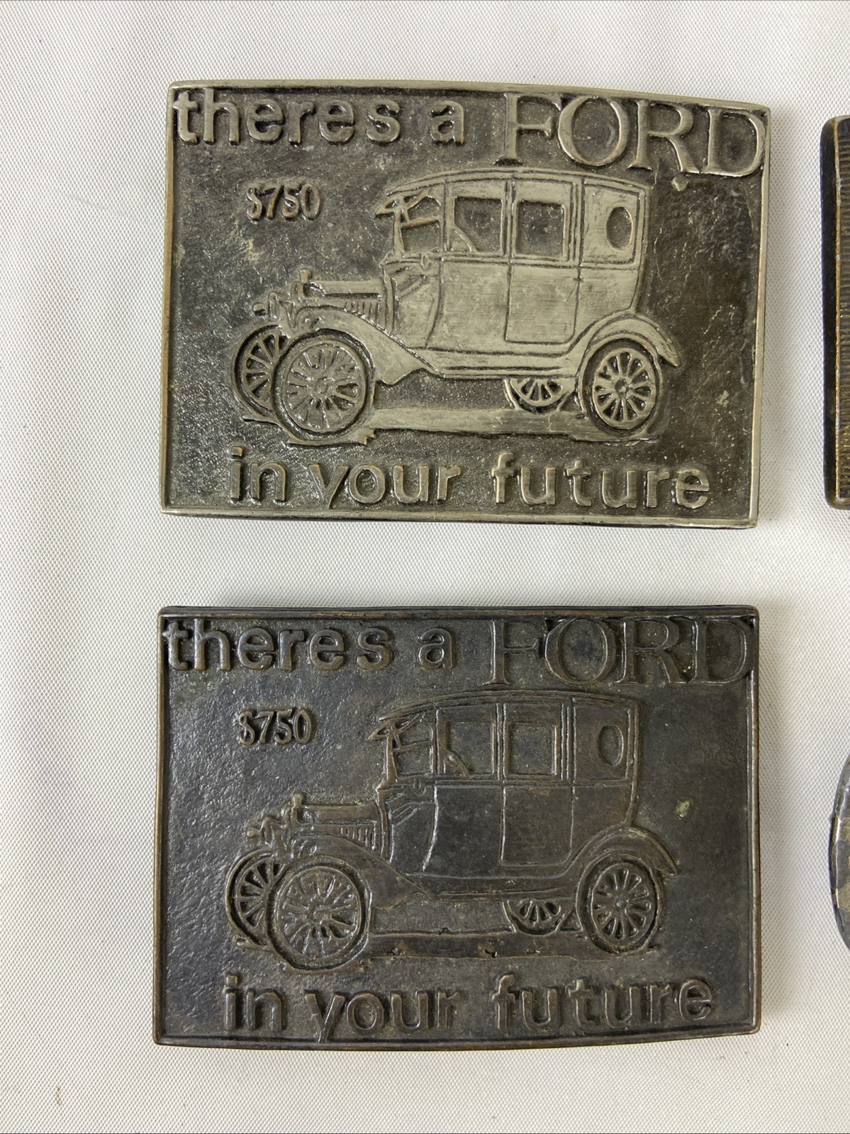 Mixed Lot of 7 pcs 6 Belt Buckles 1 Clip Transportation Ford, 4WD, Bus, Model T