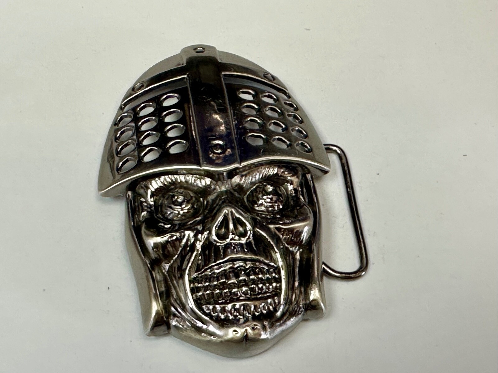 Knights Helmet & Skull Belt Buckle Medieval Armor Design Belt Buckle