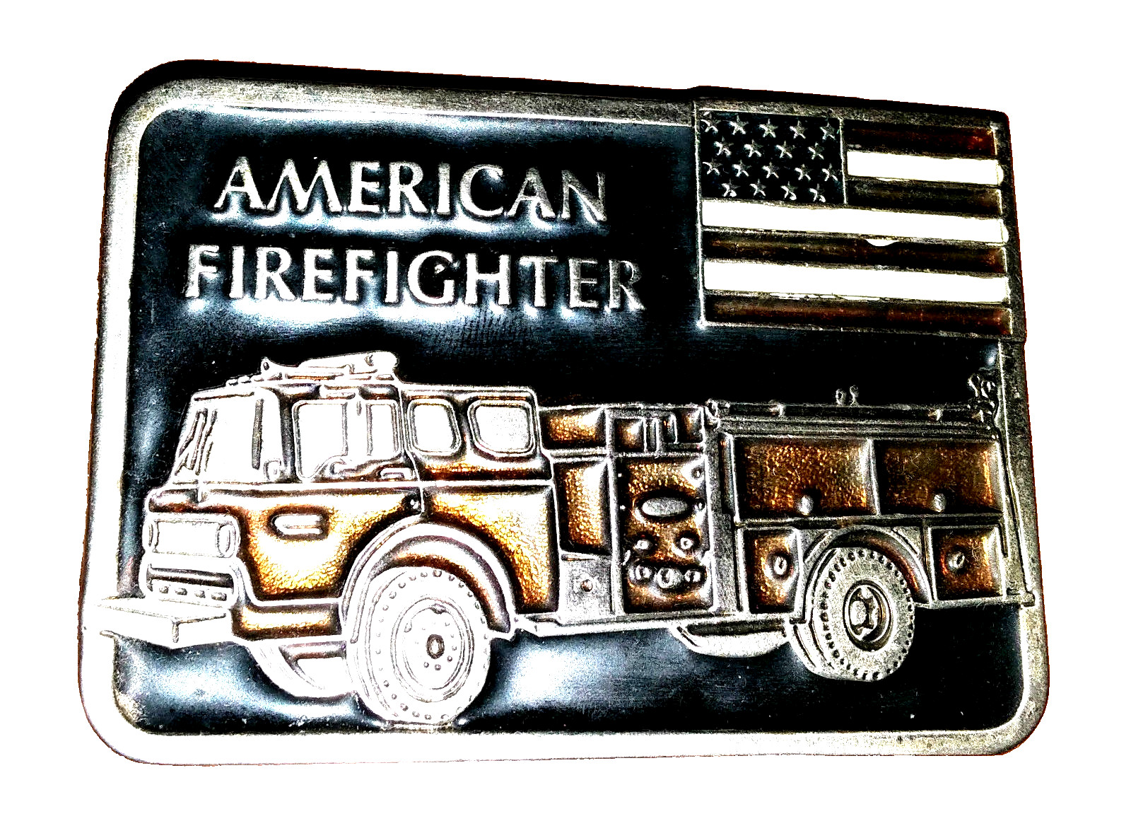 Vintage Buckle American Firefighter number 2342 Made in the USA