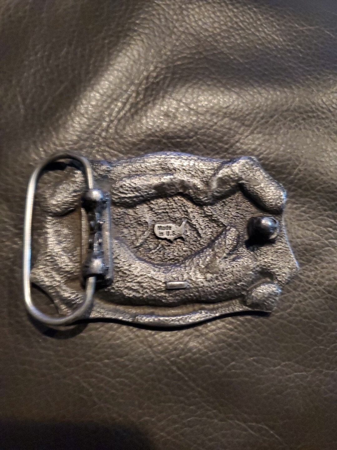 NRA Belt Buckle American Flag 125 Years 1996 Vintage National Rifle Association