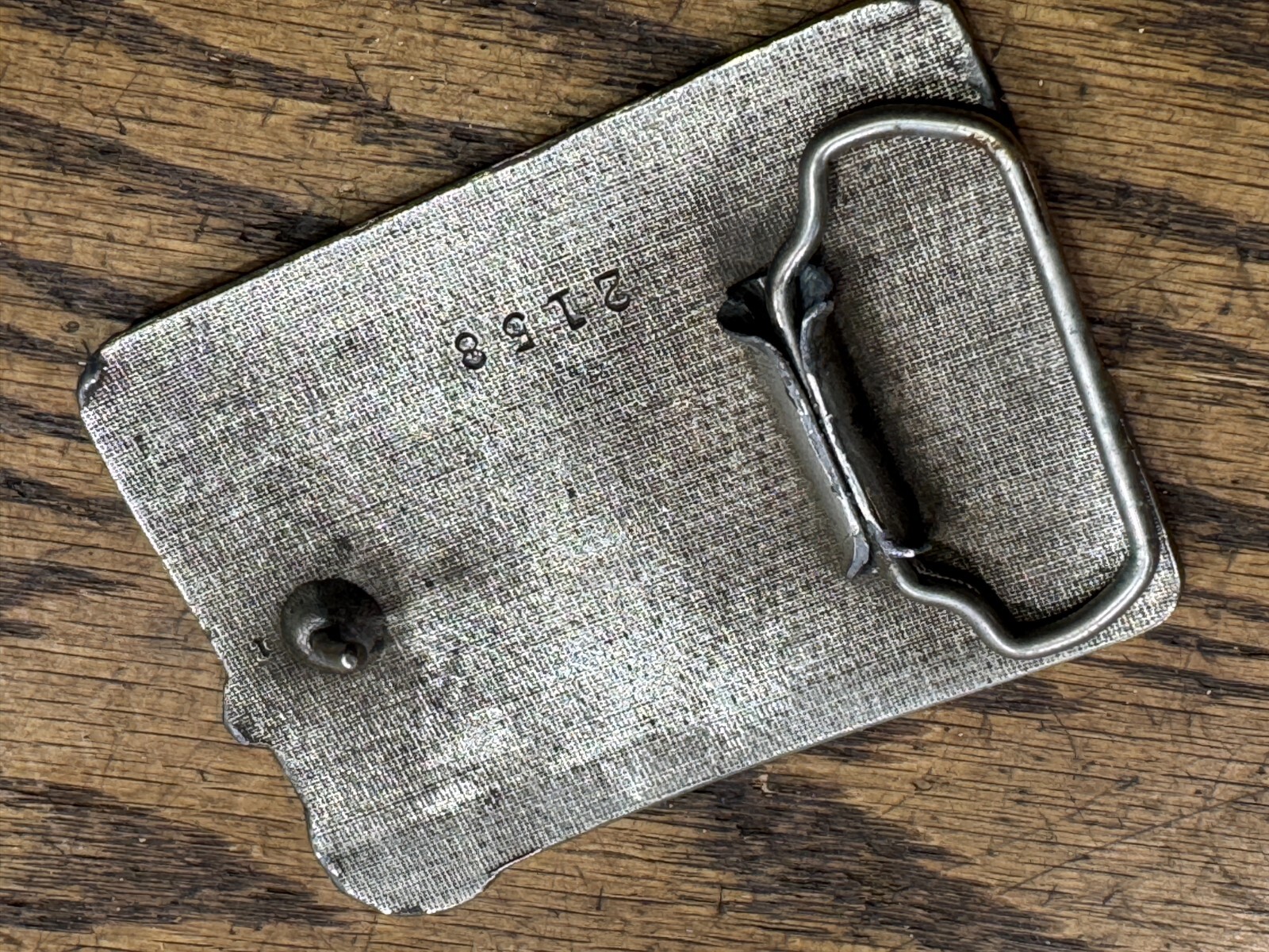 Vintage Mens Silver SEX Belt Buckle ~
