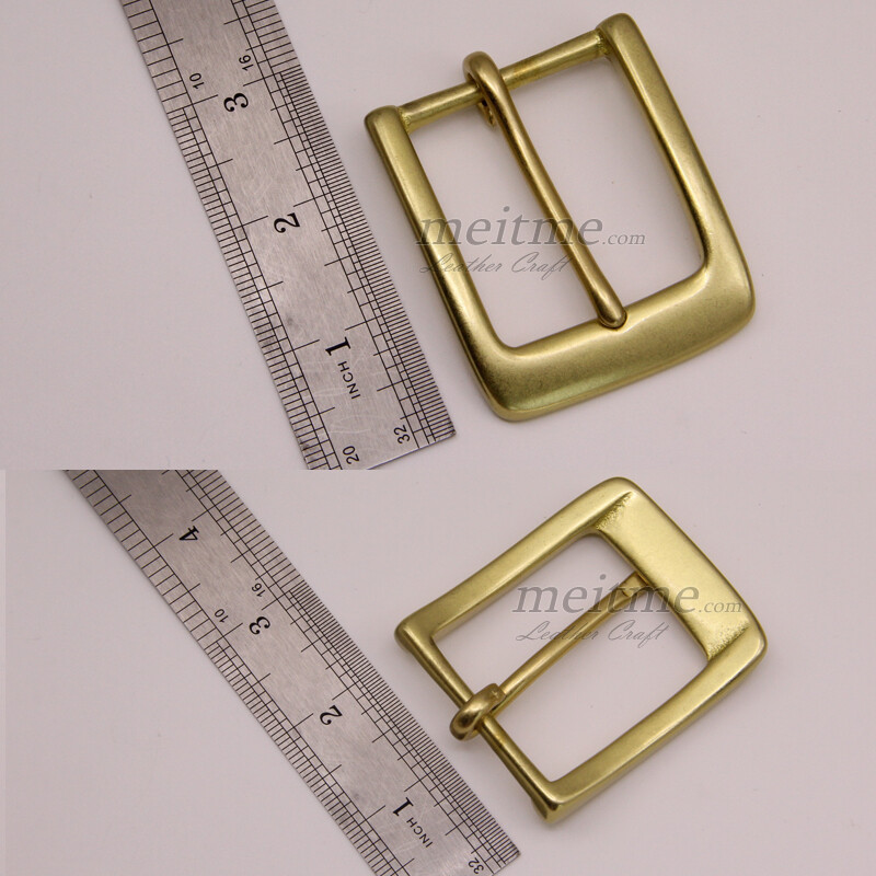 5 Set Replacement Belt Buckle+Loop ,Solid Brass Pin Belt Buckle kit, fit 1-1/2&Prime;
