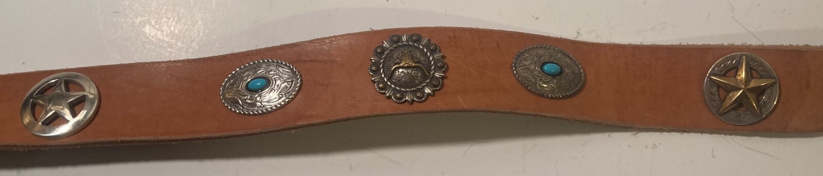 Vintage Leather Belt Buckle, and Belt, Texas, Brown Leather, Nice, Unique