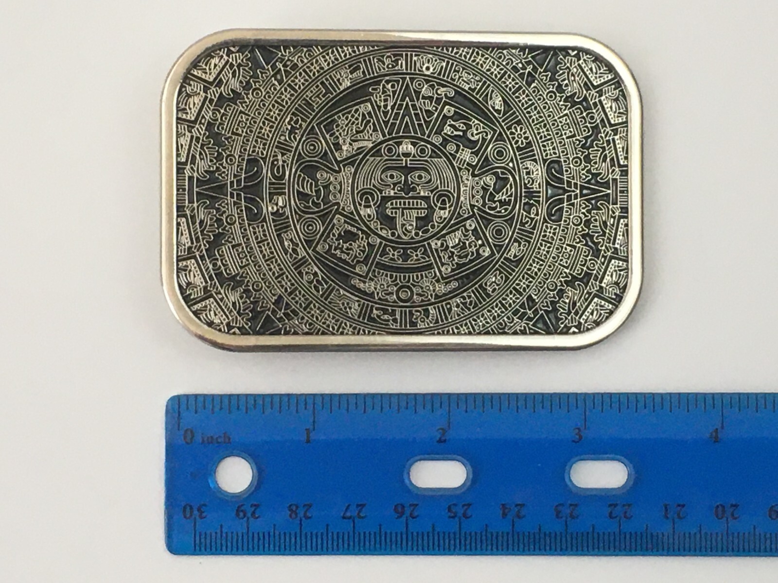 Mayan Aztec Belt Buckle Native Indian Calendario Aztec Calendar DEL SOL Mexican